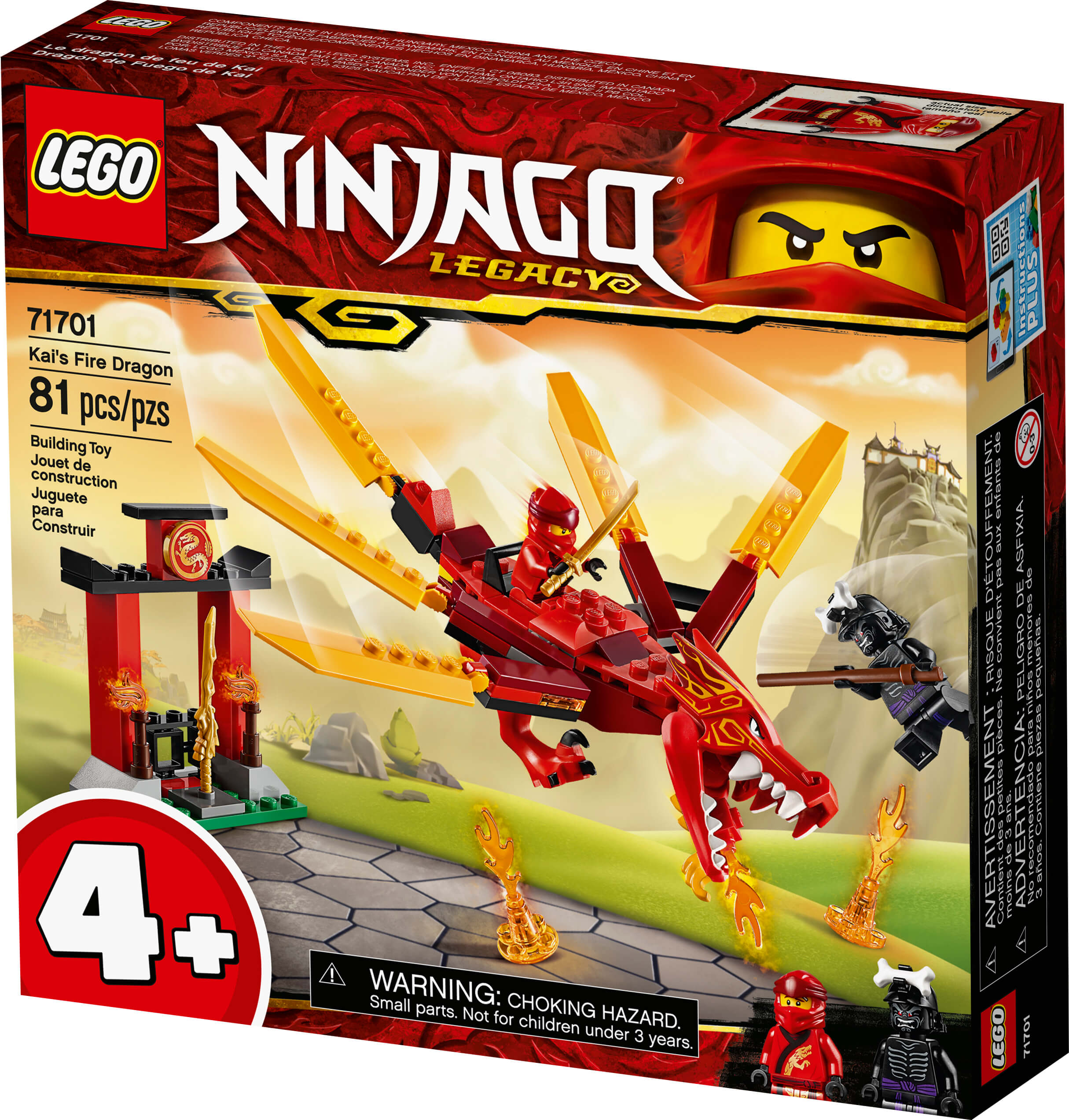 Kai's fire dragon LEGO package