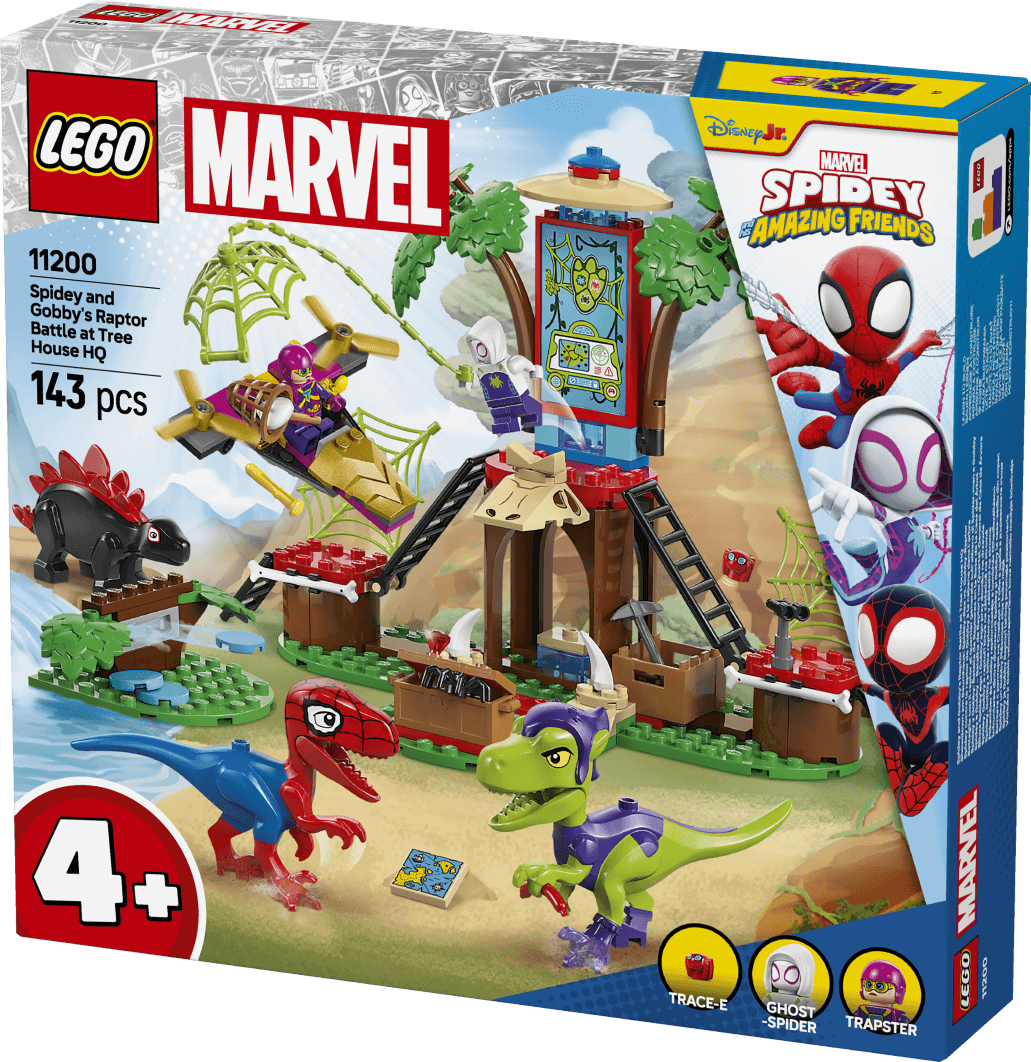 Image of Spidey and Gobby's Raptor Battle at Tree House HQ